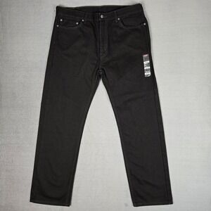 Levi's 505 Jeans Men 38x32 Black Regular Fit Straight Leg Cowboy Western NWOT